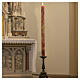 Paschal candle with marble finish, Alpha, Omega and cross 120x8 cm s2