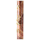 Marbled Paschal candle with Chi-Rho, Alpha and Omega 120x8 cm s4