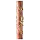 Marbled Paschal candle with Chi-Rho, Alpha and Omega 120x8 cm s5