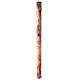Cierge pascal Chi-Rho Alpha et Oméga effet marbre marron 120x8 cm s6
