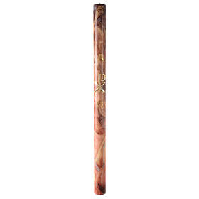 Paschal Candle XP Alpha and Omega marbled stains 120x8 cm