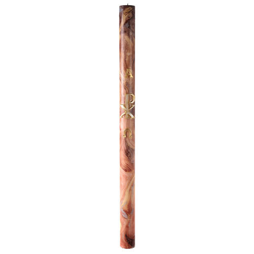 Paschal Candle XP Alpha and Omega marbled stains 120x8 cm 4