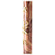 Paschal Candle XP Alpha and Omega marbled stains 120x8 cm s6