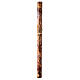 Marbled Paschal candle with cross and red ears of wheat 120x8 cm s4