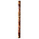 Paschal Candle Cross red wheat marbled spots 120x8 cm s2