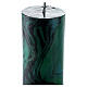 Paschal Candle XP Alfa and Omega green marbled 120x8 cm s6