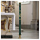 Paschal Candle XP Alfa and Omega green marbled 120x8 cm s2