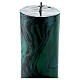 Paschal Candle XP Alfa and Omega green marbled 120x8 cm s7