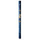 Paschal candle XP Alpha and Omega marbled blue 120x8 cm s2