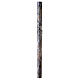 Paschal candle with JHS on black marble finish 120x8 cm s7