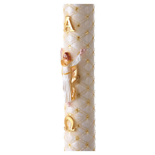 Paschal Candle Risen Jesus quilted 120x 80 cm 4