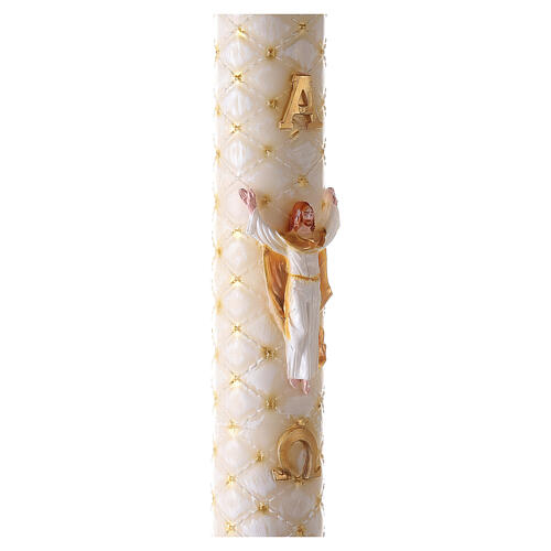 Paschal Candle Risen Jesus quilted 120x 80 cm 5