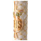 Paschal Candle JHS Cross quilted 120x80cm s3