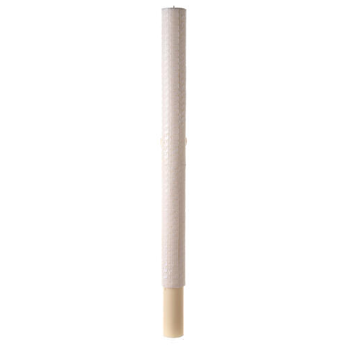 Paschal candle with lace finish, cross with Lamb, 120x8 cm 7