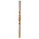 Paschal candle with lace finish, cross with Lamb, 120x8 cm s2