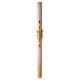 Paschal candle with lace finish, JHS and cross, 120x8 cm s2