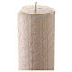 Paschal candle with lace finish, JHS and cross, 120x8 cm s7