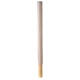 Cero Pasquale Alfa Omega croce dorata ricamato bianco 120x8 cm s7