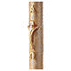 Cero Pasquale Alfa Omega croce stile moderno ricamato floreale 120x8 cm s4