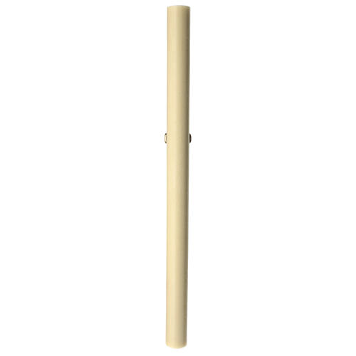 Beeswax Paschal candle with patchwork cross 3.15x47.25 in 4