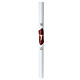 Paschal candle with Tau, white wax with inner reinforcement, 3x47 in s2