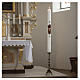 Paschal candle with Tau, white wax with inner reinforcement, 3x47 in s2