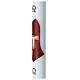 Paschal candle white wax with reinforcement 8x120 cm Tau s3