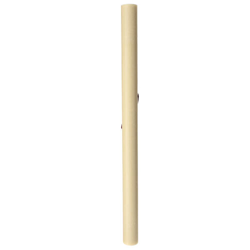 Beeswax Easter candle 8x120 cm with Tau metal reinforcement 5