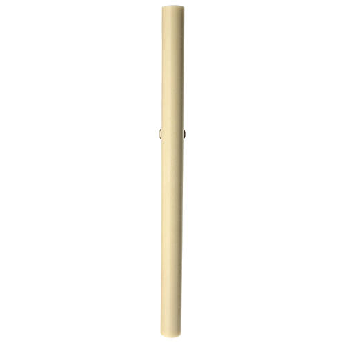 Easter candle beeswax reinforcement cross with nuggets 8x120 cm 5