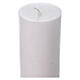 Risen Easter candle 8x12 cm white wax s4