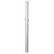 Paschal candle with Risen Christ, reinforced white wax, 3x5 in s5