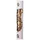 Paschal candle 8x12 cm reinforced gold Risen Christ s3