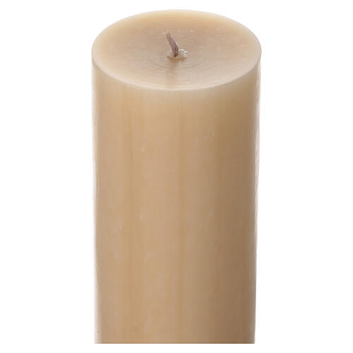 Paschal candle with Risen Christ, beeswax, 3x5 in 4