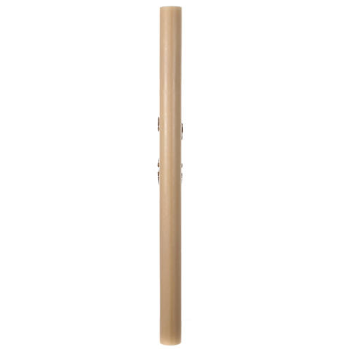 Paschal candle with Risen Christ, beeswax, 3x5 in 5
