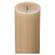 Paschal candle with Risen Christ, beeswax, 3x5 in s4