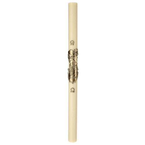 Beeswax reinforced Paschal candle with Risen Christ 3.15x47.25 in 2