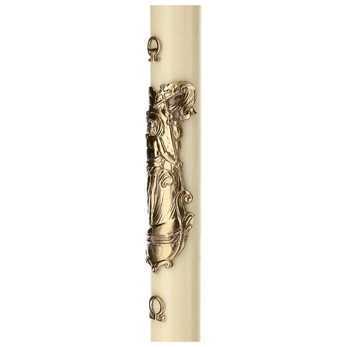 Paschal candle reinforcement 8x120 cm Risen beeswax 4