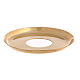 Polished brass wax cup for 1 in candle s2