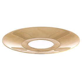 Polished brass wax cup for 1.5 in candle
