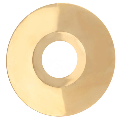 Paracera per candele diametro 4 cm dorato ottone spazzolato 1