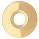 Candle wax guard with diameter 4 cm in golden brushed brass s1