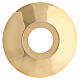 Candle wax guard with diameter 4 cm in golden brushed brass s3