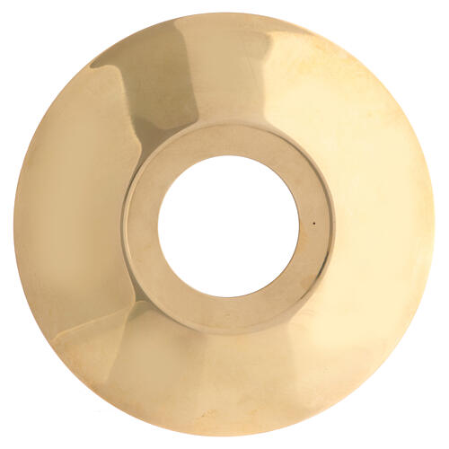 Paracera dorato per candele diametro 5 cm ottone spazzolato 3