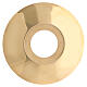 Golden wax candle guard diameter 5 cm brushed brass s3