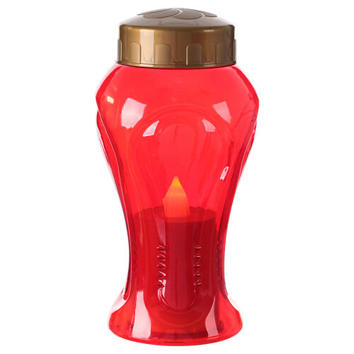 Red LED votive candle with 60 day memory 3