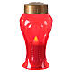 Red LED votive candle with 60 day memory s1