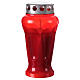 Lumino votivo rosso cera paraffina colonna  s2