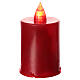 Red LED votive candle with angel image, 60 days s2