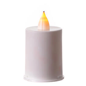 White LED votive candle with Our Lady of Medjugorje, 60 days