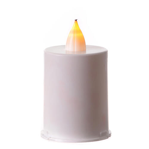 White LED votive candle with Our Lady of Medjugorje, 60 days 2